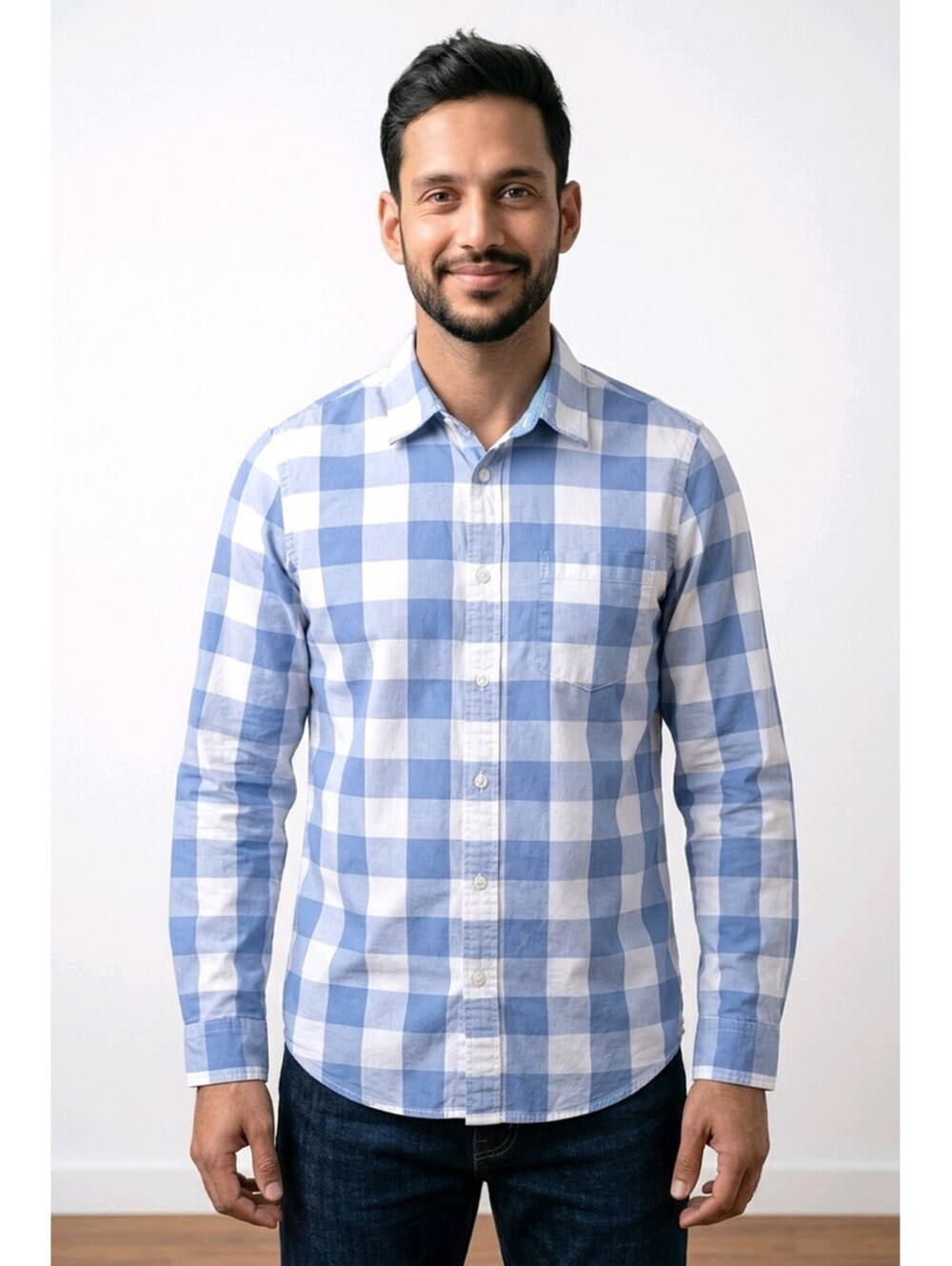 Gap Men's Buffalo Check Poplin Shirt sz Small